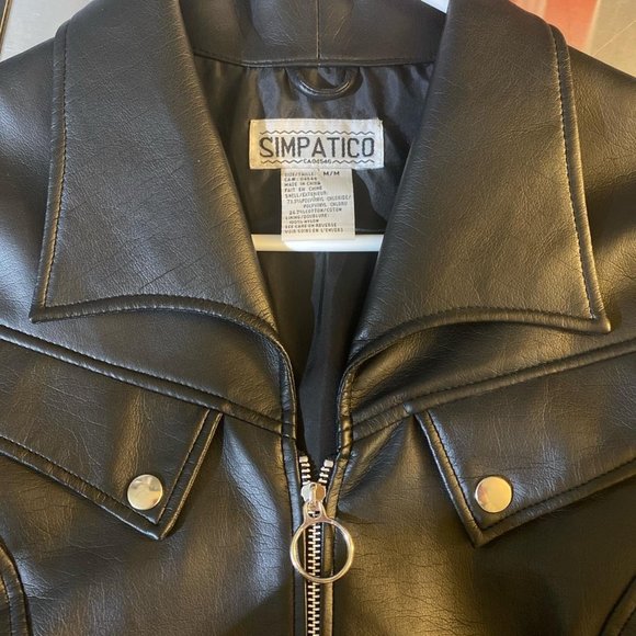 Small Faux Leather Jacket - Picture 3 of 4